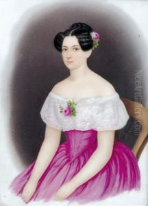 Portrat Der Amelie Caroline Eleonore by Johann Quast