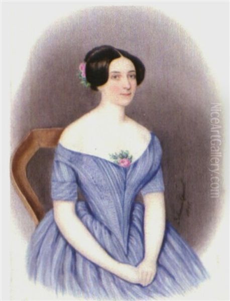 Portrat Der Rosina Leopoldine Johanna Tretter Von Trittfeld - view 1