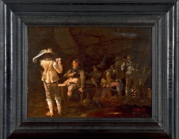 Militaires Dans Un Corps De Garde - view 1