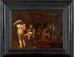 Militaires Dans Un Corps De Garde by Pieter Jansz Quast