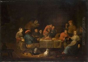 Scene De Taverne by Pieter Jansz Quast