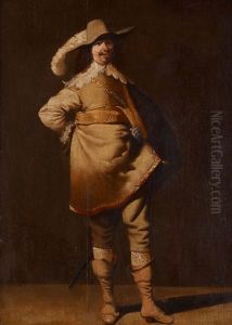Portrait D"un Gentilhomme En Costume Militaire