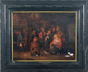 Drinking In A Tavern by Pieter Jansz Quast