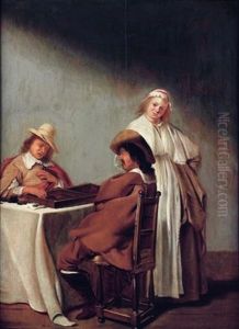 Partie De Tric-trac by Pieter Jansz Quast