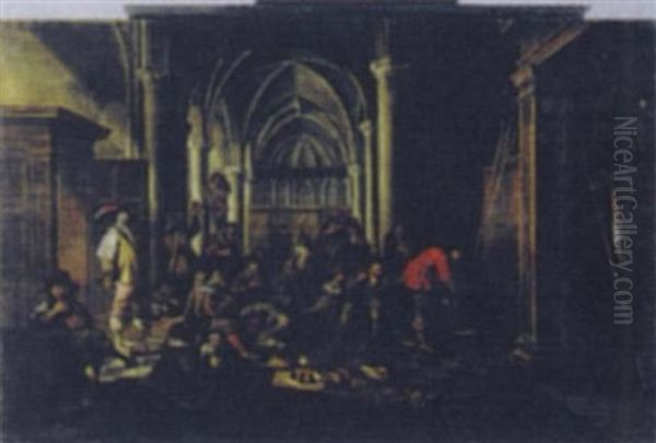 Guardroom Company In A Church Interior - view 1