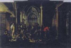 Guardroom Company In A Church Interior Guardroom Company In A Church Interior