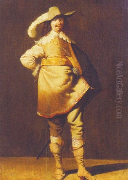 Portrait Of A Gentleman In Military Costume - view 1