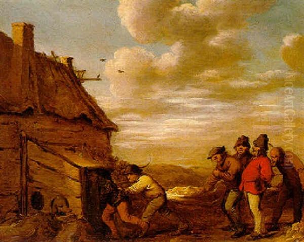 A Proverb: The Drunkard Pushed Into The Pigsty - view 1