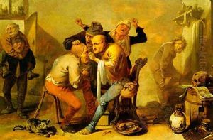A Quack Doctor And Patient In An Interior