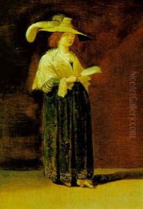 Portrait Of A Lady, Holding A Fan Portrait Of A Lady, Holding A Fan