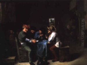 Les Joueurs De Cartes by Pieter Jansz Quast