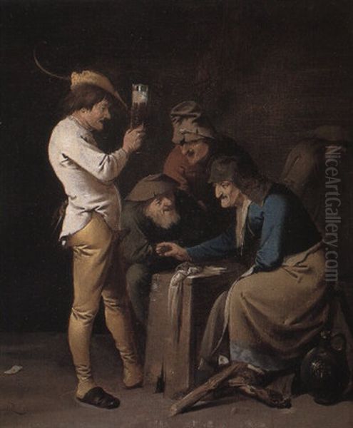 Peasants In A Tavern - view 1
