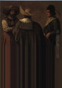 Three Men Conversing by Pieter Jansz Quast