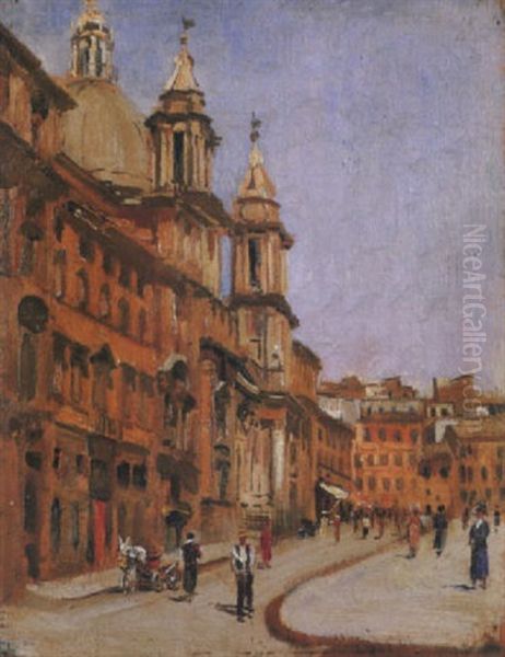 Roma, Piazza Navona Con Sant'agnese In Agone - view 1