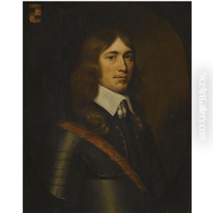Portrait Of A Gentleman Of The Holt Family, Half-length, Wearing Armour And A Red Sash