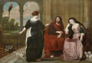 Christ In The House Of Martha And Mary by Erasmus Quellinus II