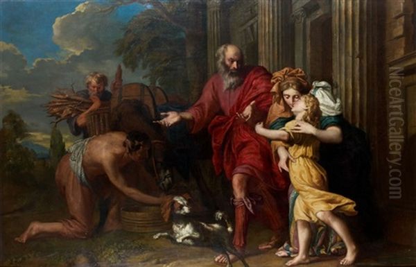 Abraham Et Isaac Partant Pour Le Sacrifice - view 1