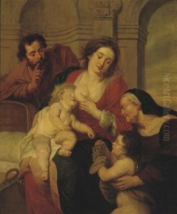 The Holy Family With Saint John The Baptist