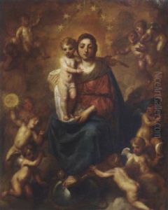 The Madonna And Child Enthroned In Glory