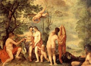 The Judgement Of Paris by Erasmus Quellinus II