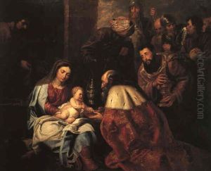 The Adoration Of The Magi by Erasmus Quellinus II