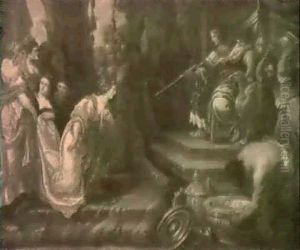 Salomon Recevant La Reine De Saba by Erasmus Quellinus II