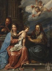 The Holy Family With Saint Anne by Jan Erasmus Quellinus
