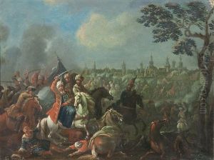 Battle With Turks by August Querfurt
