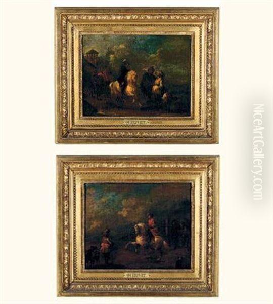 Scenes De Cavaliers (pair) - view 1
