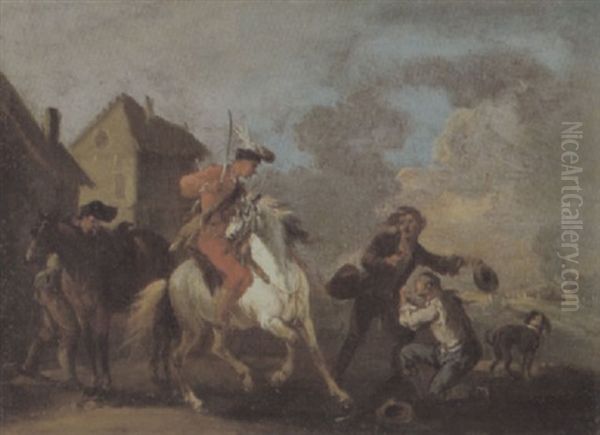 Ein Husar Und Zwei Bauern - view 1