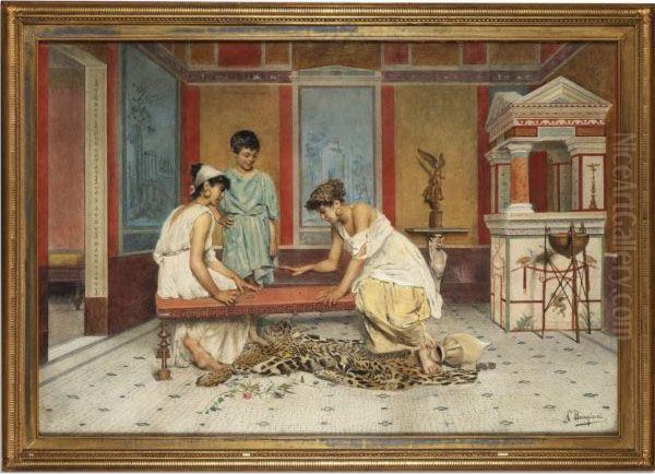 Playing Knucklebones In A Roman Villa - view 1