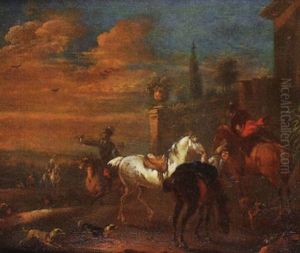 Le Depart Pour La Chasse Au Faucon