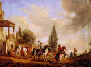 Aufbruch Zur Falkenjagd by August Querfurt