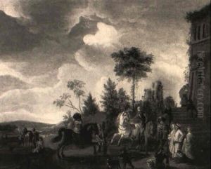 Reitergruppe by August Querfurt