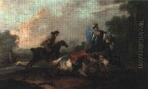 Jagdgesellschaft by August Querfurt