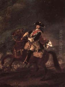 Reiterbildnis Des Karol Fryderyk August Von Waldeck by August Querfurt