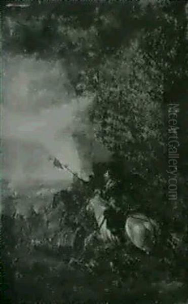 A Cavalry Charge by August Querfurt