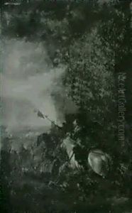A Cavalry Charge by August Querfurt