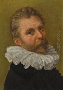 Portrait Of A Man, Head And Shoulders, Wearing A Ruff