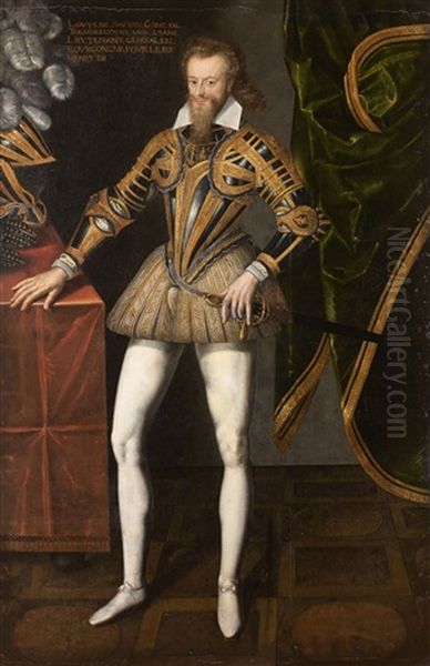 Portrait De Jean De Beauvau, Sieur D'auviller A L'age De 35 Ans - view 1