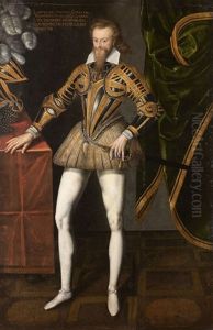 Portrait De Jean De Beauvau, Sieur D'auviller A L'age De 35 Ans by Francois, the Elder Quesnel