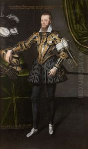 Portrait De Louis De Beauvau A L'age De 29 Ans by Francois, the Elder Quesnel