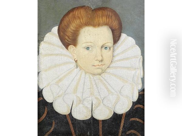Portrait Of A Lady, Bust-length, With A Large Ruff - view 1