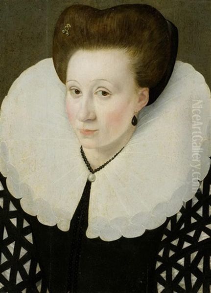 Portrat Einer Dame Mit Einer Perlenkette - view 1