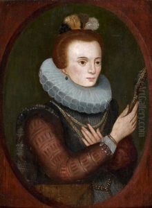 Dame Au Miroir by Francois, the Elder Quesnel