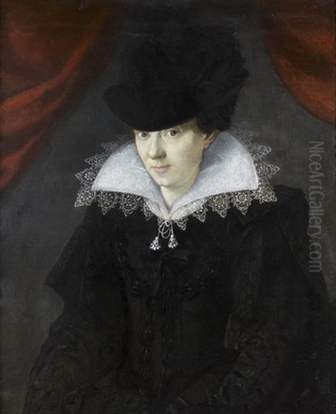 Portrait De Femme A La Collerette - view 1