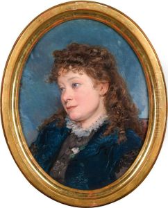 Portrait De Jeune Femme by Roberto Bompiani