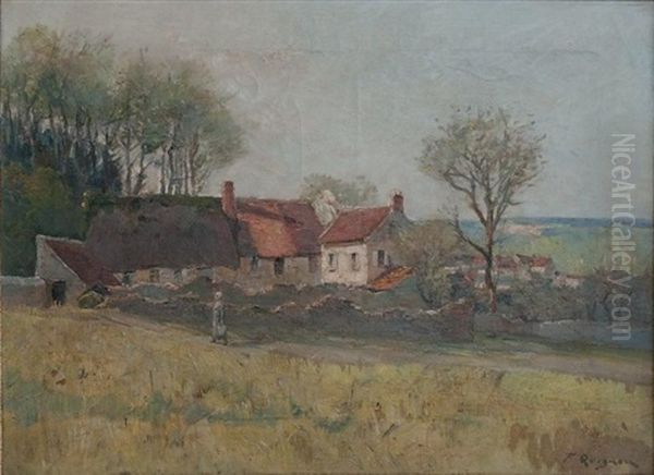Paysanne Sur Le Chemin Aux Abords Du Village - view 1