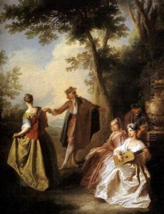 Scene De Concert Dans Un Parc by Pierre-Antoine Quillard