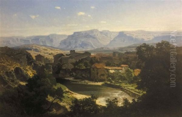 Vue De Village En Montagne - view 1